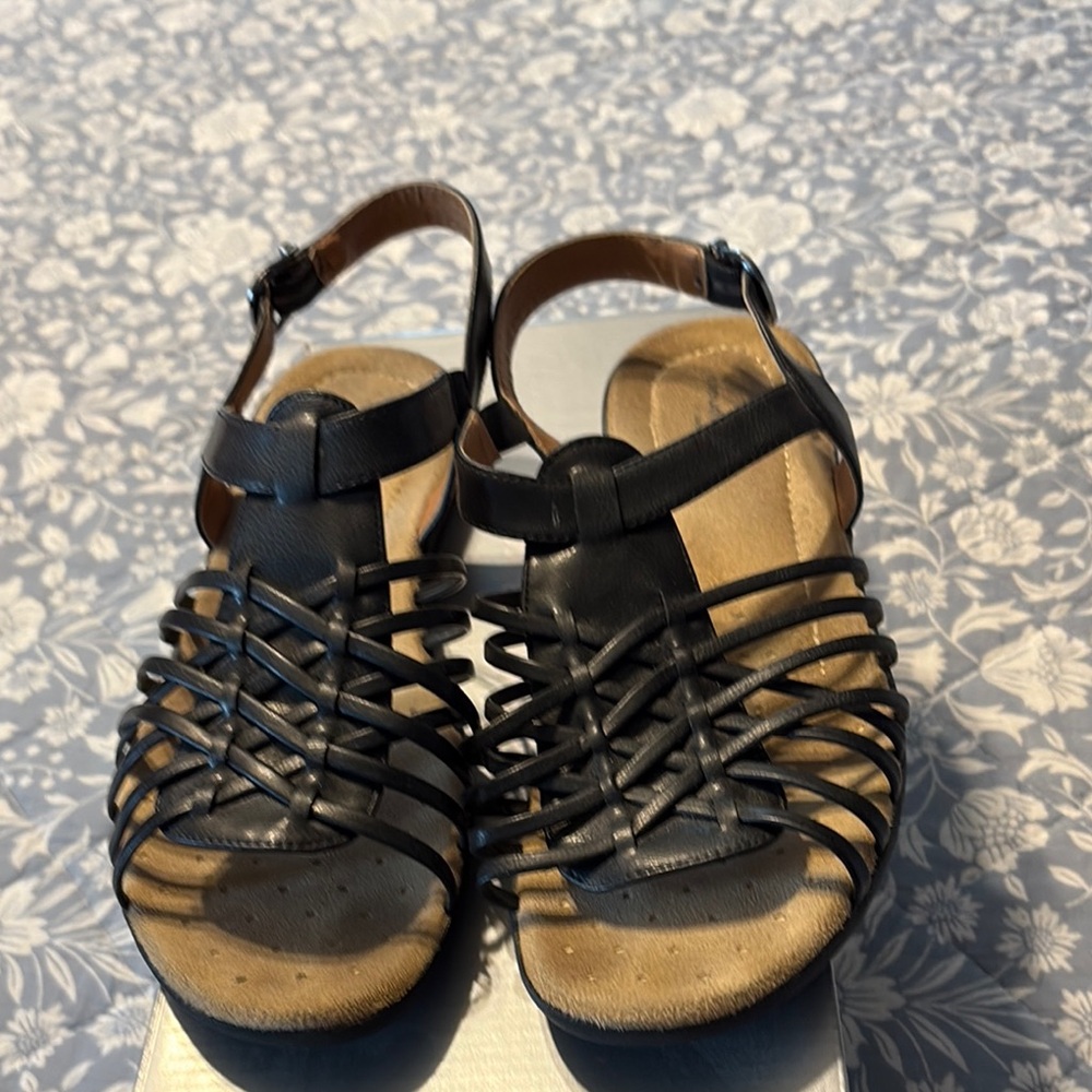 Elegant Black Strappy Sandals